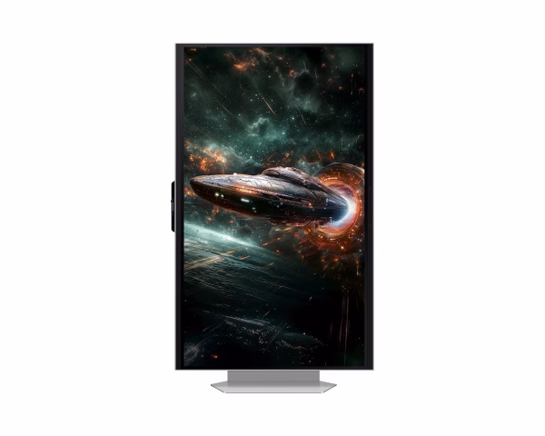 Samsung G90XF Odyssey 27 inch 3D Gaming Monitor, 4K IPS Display, 165Hz Refresh Rate, 1ms Response Time, Silver - Image 4