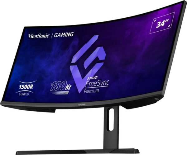 Viewsonic VX3418-2KPC 34 inch Gaming monitor, UWQHD Curved Display, 180Hz Refresh Rate, 1ms Response Time, Black - Image 5
