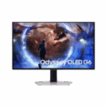 Samsung Odyssey OLED G6 G60SD Gaming Monitor, 27" QHD OLED Display, 360Hz Refresh Rate, 0.03ms Response Time, Silver, LS27DG602SMXUE