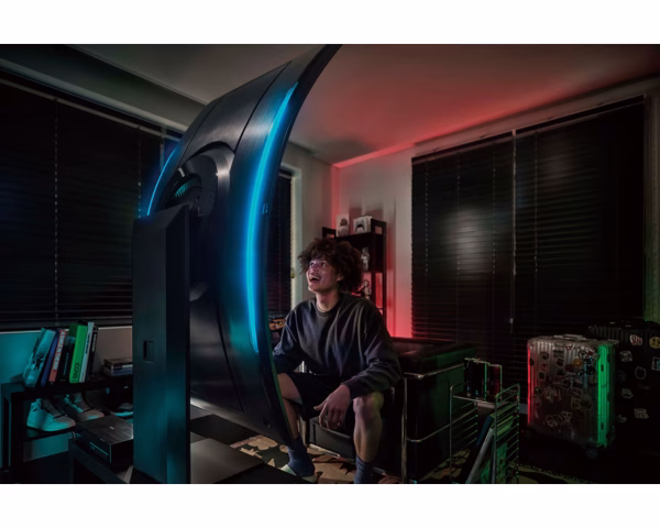 Samsung G97NC Odyssey Ark 55" UHD Curved Gaming Monitor, Quantum Mini-LED Panel, 165Hz Refresh Rate, 1ms Response Time, Black, Open Box (QC Done) - Image 8