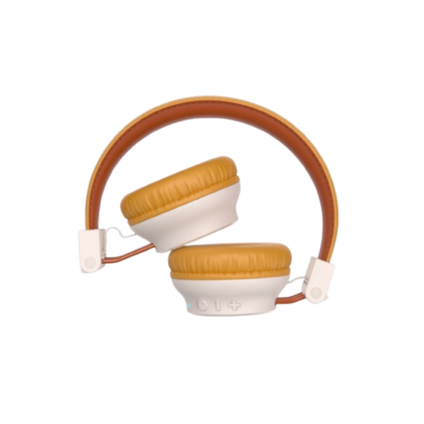 Engage HS E30 Bluetooth Headphones – Wireless Over-Ear Headset with Active Noise Cancellation Upto 55H Playtime with Crystal-Clear Audio, Beige color - Image 4