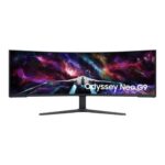 Samsung 57" Odyssey Neo G9 G95NC Dual UHD Curved Gaming Monitor, 240Hz Refresh Rate, 1ms Response Time, White