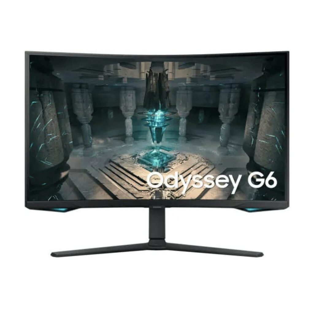 Samsung Odyssey G6 Curved Gaming Monitor, 32″ QHD VA Display, 240Hz Refresh Rate, 1ms Response Time, Black, LS32BG650EMXUE