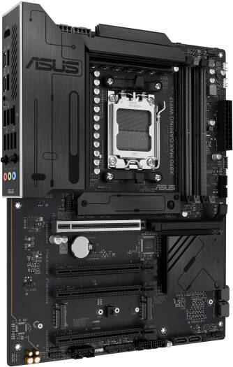 Asus X870 Max Gaming WIFI7 ATX Motherboard, AM5 Socket, 4x DDR5 DIMM Slots, 256GB Max Memory, Wi-Fi 7, Bluetooth