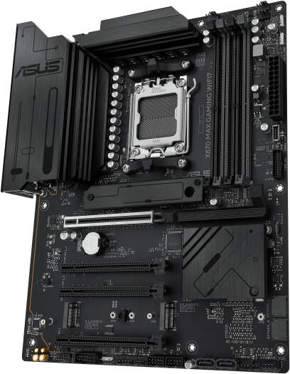 Asus X870 Max Gaming WIFI7 ATX Motherboard, AM5 Socket, 4x DDR5 DIMM Slots, 256GB Max Memory, Wi-Fi 7, Bluetooth