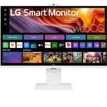 LG 32” 32U850SA UHD Smart Monitor, 4K IPS Panel, WebOS, Built-in FHD Webcam, Magic Remote Support, White