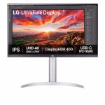 LG 27" 27UP850K 4K IPS Monitor, VESA DisplayHDR™ 400, 60Hz Refresh Rate, 5ms Response Time, White
