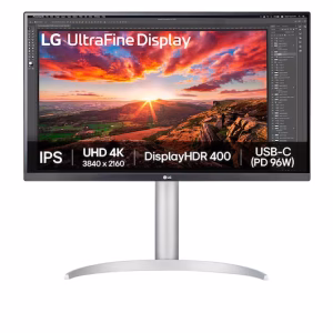 LG 27" 27UP850K 4K IPS Monitor, VESA DisplayHDR™ 400, 60Hz Refresh Rate, 5ms Response Time, White