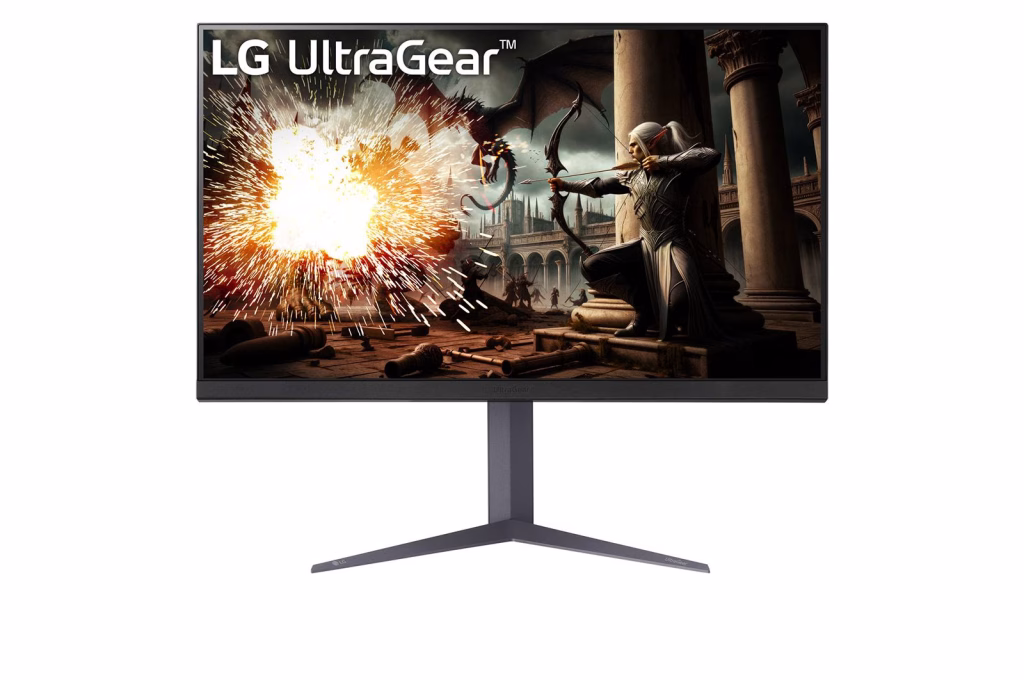 LG 32″ 32GS75Q UltraGear IPS Gaming Monitor, QHD Resolution, 180Hz Refresh Rate, 1ms Response Time, Black