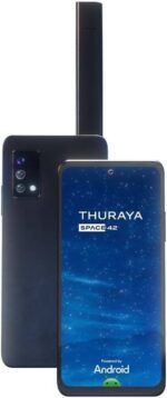 Thuraya One Skyphone Satellite Phone, Android 14, 6.67" AMOLED Gorilla Glass Display, Qualcomm Octa-core Kryo CPU, 6GB RAM, 128GB Storage, 3500 mAh Battery, Black