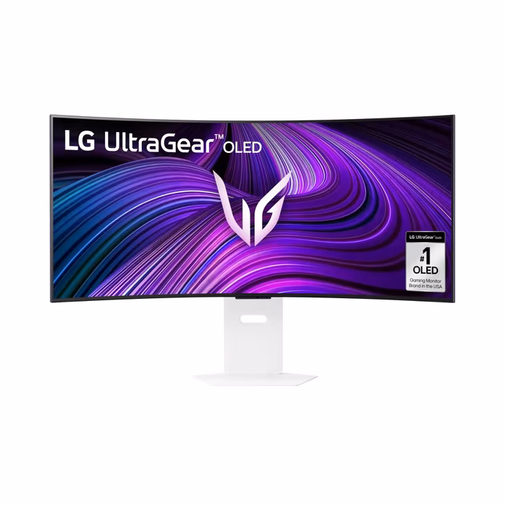 LG 39″ 39GX90SA UltraGear™ OLED Curved Gaming Monitor, WQHD Resolution, 240Hz Refresh Rate, 0.03ms Response Time, G-Sync, WebOS, White