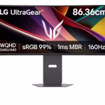 LG 34" 34G600A UltraGear™ Curved Gaming Monitor, WQHD Resolution, 160Hz Refresh Rate, 1ms Response Time, AMD FreeSync™ Premium, Black