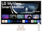 LG MyView 32'' 32SR50F Smart Monitor, IPS Panel, FHD Resolution, 60Hz Refresh Rate, 8ms Response Time, WebOS, White