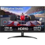 LG 32" 32UR500K UltraFine 4K Monitor, 60 Hz Refresh Rate, 4ms Response Time, HDR10, Black