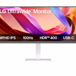LG 34" 34U530A WFHD (2560x1080) UltraWide Monitor, IPS Display, 100Hz Refresh Rate, 1ms Response Time, White