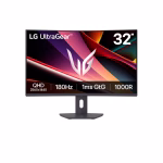 LG 32" 32G600A UltraGear™ QHD Curved Gaming Monitor, 180Hz Refresh Rate, 1ms Response Time, AMD FreeSync™, Black