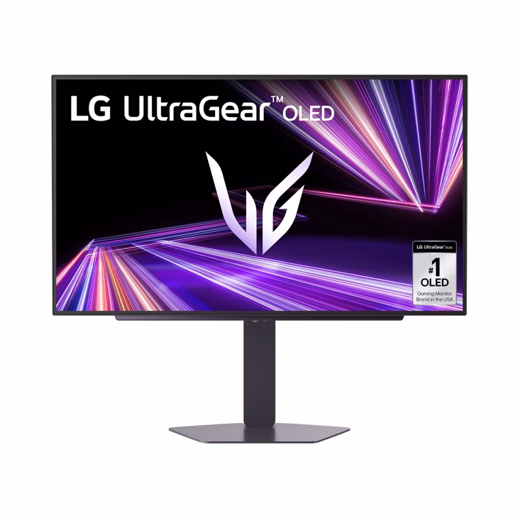 LG 27″ UltraGear™ Glossy OLED QHD Gaming Monitor, 240Hz Refresh Rate, 0.03ms Response Time, G-Sync Compatible, Black