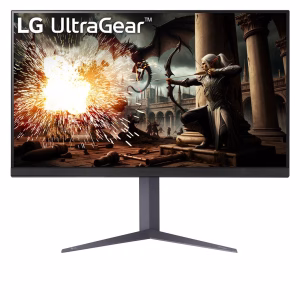 LG 32" 32GS75Q UltraGear IPS Gaming Monitor, QHD Resolution, 180Hz Refresh Rate, 1ms Response Time, Black