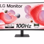 LG 32" 32MR50C Full HD 1500R Curved Monitor, 100Hz Refresh Rate, AMD FreeSync™ Compatible, Black
