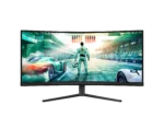 Philips Evnia 34" 34M2C3500L WQHD Curved Gaming Monitor,  VA Panel, 180 Hz Refresh Rate, 0.5 ms Response Time, Adaptive Sync, Black