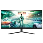 Philips Evnia 34" 34M2C3500L WQHD Curved Gaming Monitor,  VA Panel, 180 Hz Refresh Rate, 0.5 ms Response Time, Adaptive Sync, Black