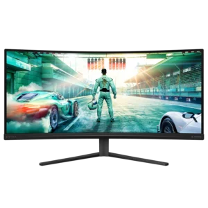 Philips Evnia 34" 34M2C3500L WQHD Curved Gaming Monitor,  VA Panel, 180 Hz Refresh Rate, 0.5 ms Response Time, Adaptive Sync, Black