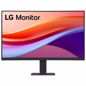LG 24" 24U421A FHD Curved Monitor with USB Type-C 15W PD, 100Hz Refresh Rate, HDR10, Black