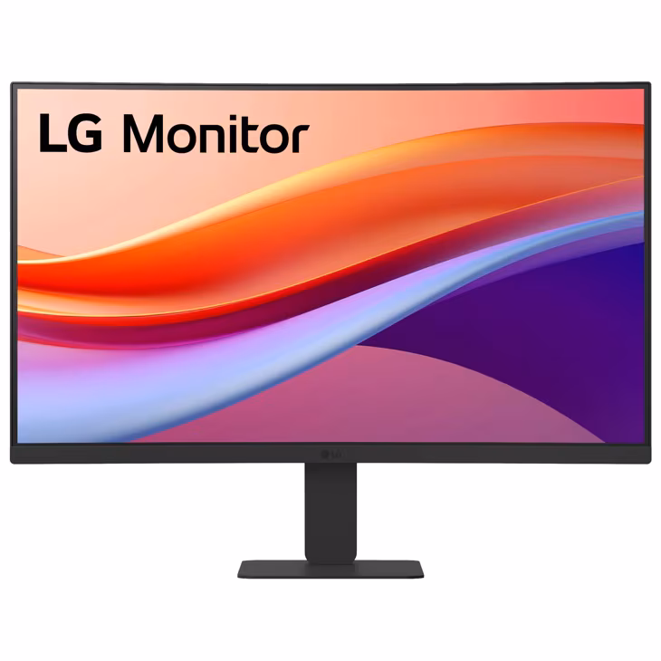 LG 24″ 24U421A FHD Curved Monitor with USB Type-C 15W PD, 100Hz Refresh Rate, HDR10, Black