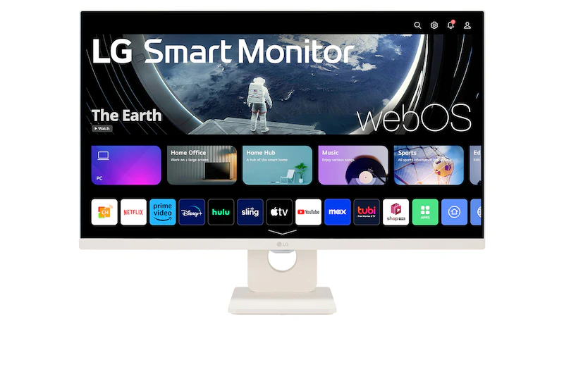 LG 27″ 27U511SA Full HD Smart Monitor, IPS Panel, WebOS, Magic Remote Support, White