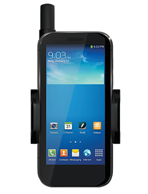 Thuraya Satsleeve Plus Satellite Phone, 3 Hours Talk Time and Up to 36 Hours Standby, Voice/SMS/Email, Black