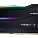 G.Skill Trident Z5 64GB (2x32GB) DDR5 RGB Desktop RAM, 6000 MHz Memory Speed, Non-ECC Unbuffered, Matte Black