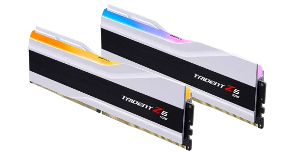 G.Skill Trident Z5 64GB (2x32GB) DDR5 RGB Desktop RAM, 6000 MT/s Memory Speed, Non-ECC Unbuffered, White - Image 2