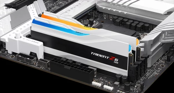 G.Skill Trident Z5 64GB (2x32GB) DDR5 RGB Desktop RAM, 6000 MT/s Memory Speed, Non-ECC Unbuffered, White - Image 5