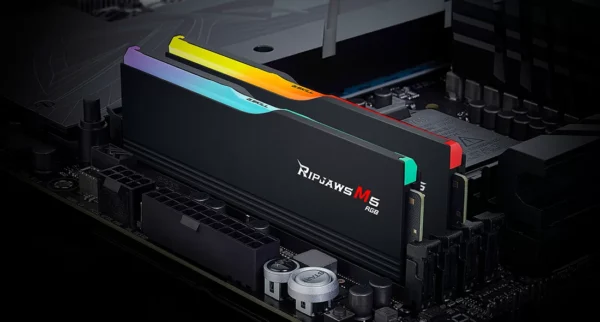 G.Skill Ripjaws M5 32GB (2x16GB) DDR5 Desktop RGB RAM, 6000 MT/s Memory Speed, Non-ECC Unbuffered, Black - Image 2