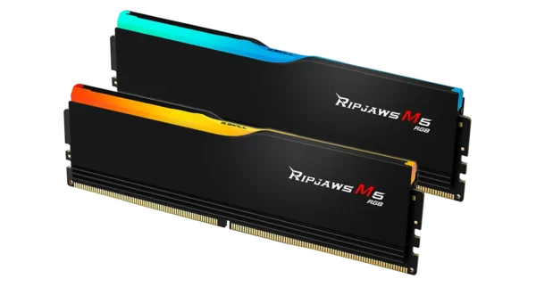 G.Skill Ripjaws M5 32GB (2x16GB) DDR5 Desktop RGB RAM, 6000 MT/s Memory Speed, Non-ECC Unbuffered, Black - Image 3