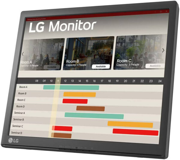 LG 17BR30T 17" Touch Monitor, TN Panel, 1280 x 1024 Resolution, 75Hz Refresh Rate, 5ms Response Time, Black - Image 3