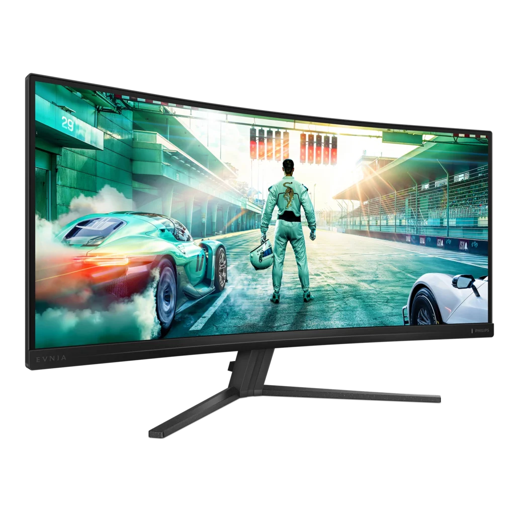 Philips Evnia 34″ 34M2C3500L WQHD Curved Gaming Monitor,  VA Panel, 180 Hz Refresh Rate, 0.5 ms Response Time, Adaptive Sync, Black