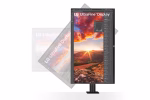 LG 32" 32UN880K 4K Ergo Monitor, IPS Display, USB-C with 60W Power Delivery, Black - Image 4