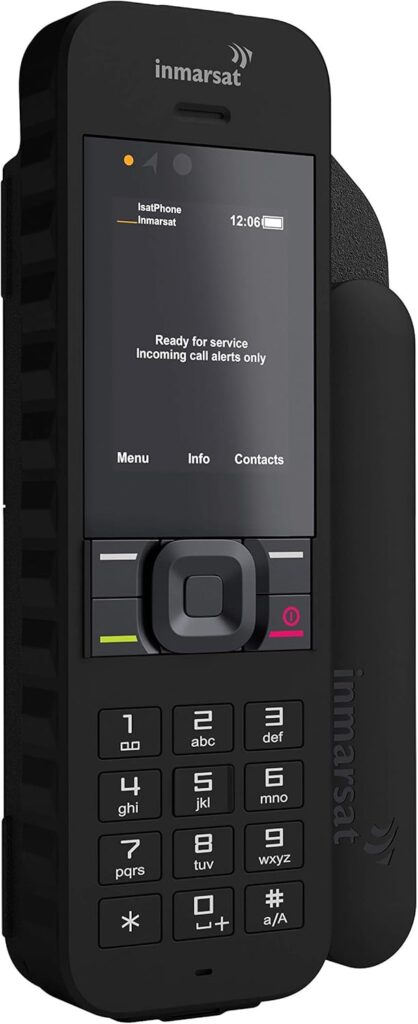 Inmarsat IsatPhone2 Satellite Phone, 8 Hours Talk Time, Black