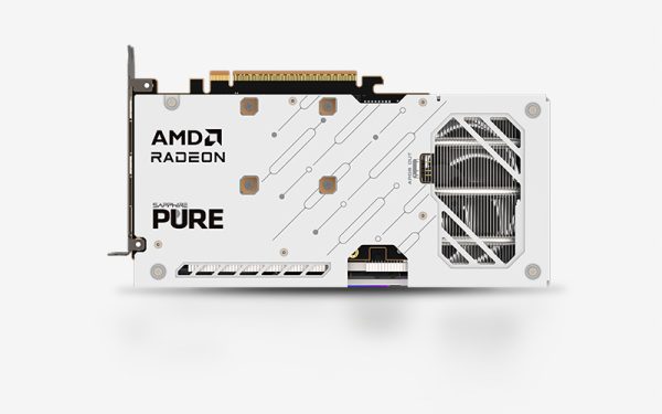 Sapphire Pure AMD Radeon™ RX 9060 XT OC Graphics Card, 16GB 128 bit DDR6 Memory, AMD RDNA™ 4 Architecture, PCI-Express 5.0 x16, White - Image 5