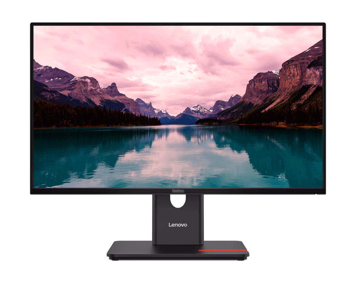 Lenovo ThinkVision T24-40 24″ Monitor,  48-120 Hz dynamic refresh rate, 4 ms Response Time, 99% sRGB, Black