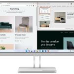 Lenovo L27e-40 27" FHD Monitor, VA Panel, 100Hz refresh rate, 4ms Response Time, White