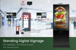 Hikvision 55-inch Floor Standing Digital Signage, D-LED Backlight, 500 Nits Brightness, 6.5 ms Response Time, Black - Image 6