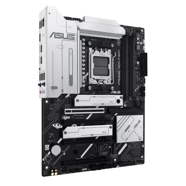 ASUS PRIME X870-P WIFI Motherboard, AM5 Socket, WiFi 7, USB 40Gbps Type-C, PCIe 5.0 slots, USB 10Gbps Type-C, Aura Sync - Image 3