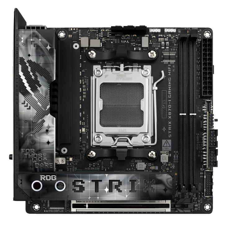 ASUS ROG STRIX X870-I GAMING WIFI Motherboard, WIFI 7, PCIe Gen5 Support, DDR5 128GB Max Support