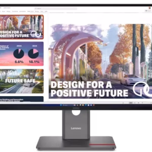 Lenovo ThinkVision P27QD-40 27" QHD Monitor, 120Hz Refresh Rate, supports daisy chain up to 4 displays, USB-C docking, Black