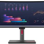 Lenovo ThinkVision P49w-30 49" Dual QHD Curved Monitor, IPS Panel, Thunderbolt4™ up to 100W power delivery, Black