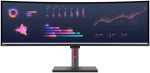 Lenovo ThinkVision P49w-30 49" Dual QHD Curved Monitor, IPS Panel, Thunderbolt4™ up to 100W power delivery, Black