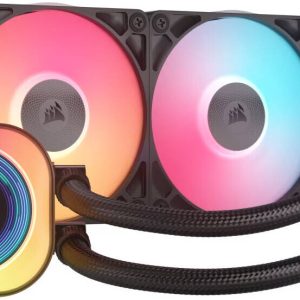 CORSAIR iCUE LINK TITAN 240 RX LCD Liquid CPU Cooler, Ultra-Quiet Cooling with Optimized Thermal Performance, Black