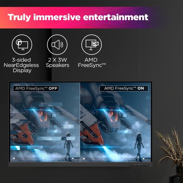 Lenovo L32p-30 32" UHD USB Type-C monitor, IPS Panel, 60 Hz Refresh Rate, 4ms Response Time, 3W×2 speakers, AMD Freesync, Black - Image 3